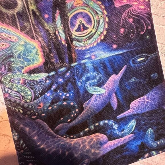 Mystical Sea Life Tarot And Oracle Graphic Drawstring Bag - Picture 3 of 4